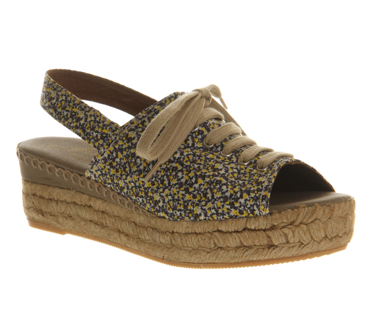 Gaimo for OFFICEDaffodil Lace Up EspadrilleFloral Print