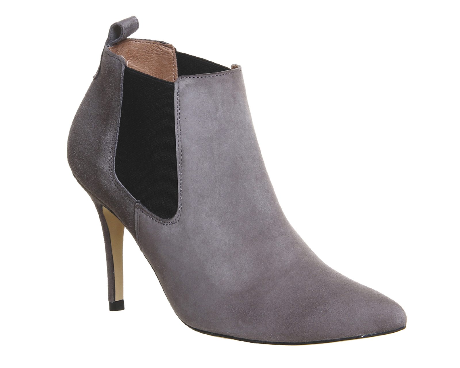 OFFICEIrresistible Point Shoe BootsGrey Suede