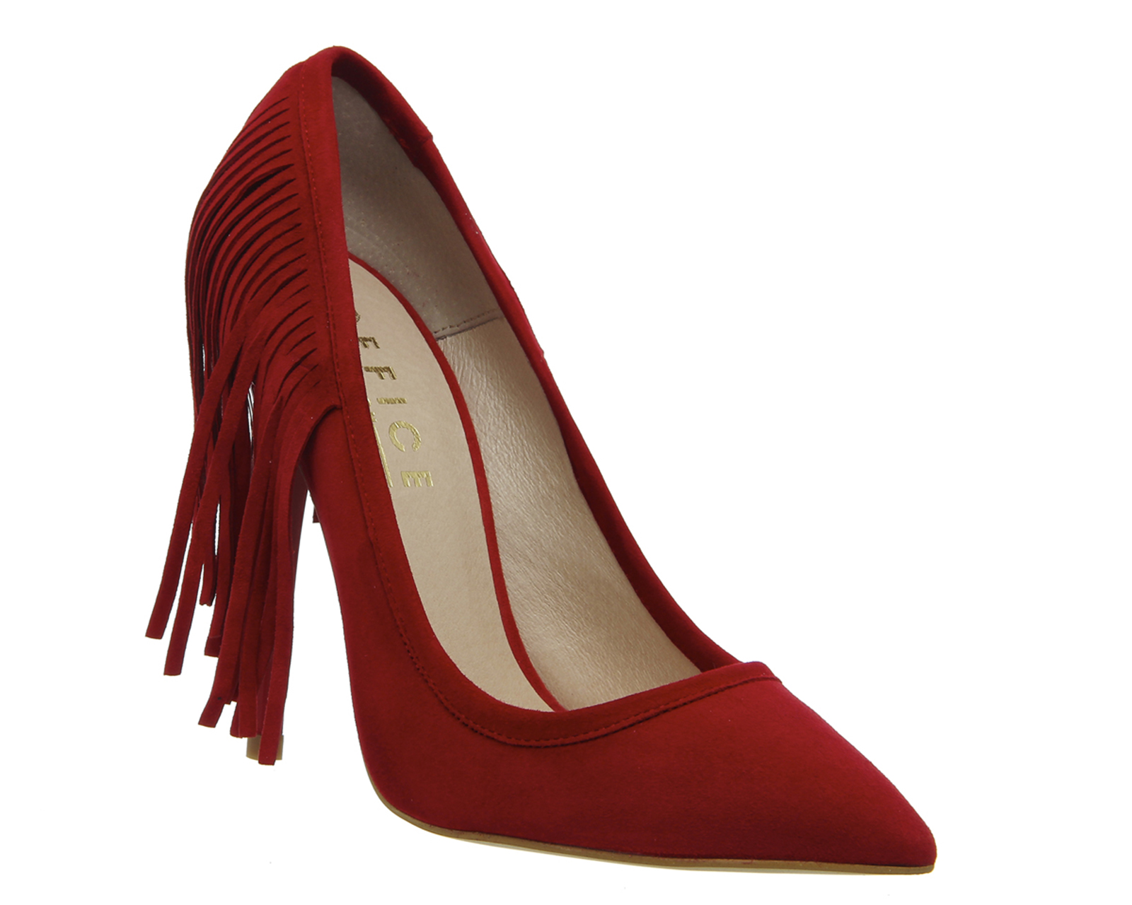 OFFICETexas Fringe Point CourtsRed Suede